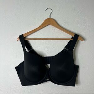 Cacique Womens Black Lightly Lined Balconette Bra Full Coverage Size 44C